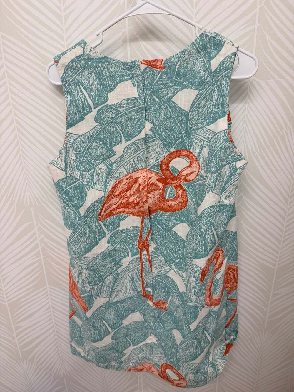 New Love, Lilly Jules Verne Flamingo V Neck Shift Dress 10 Retail $175 View 3